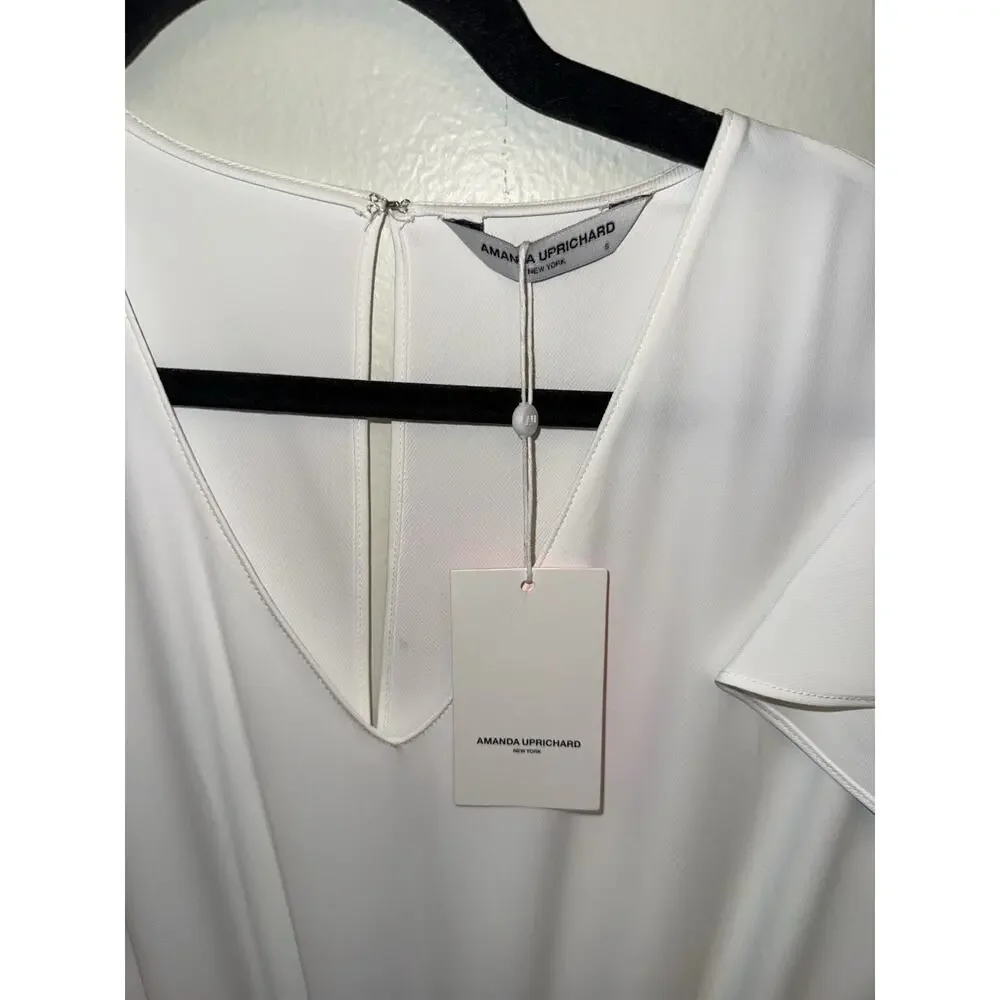 NEW Amanda Uprichard Marsha Romper in Ivory Size Small REVOLVE MSRP $207 Bridal